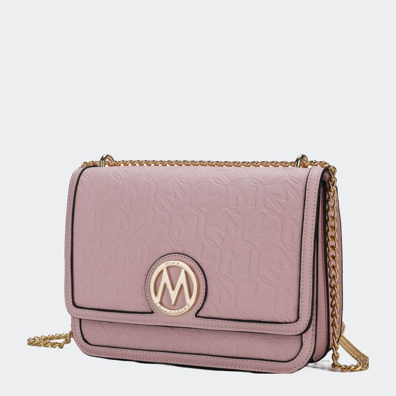 Mkf Collection By Mia K Amiyah Vegan Leather Women's Shoulder Bag In Pink