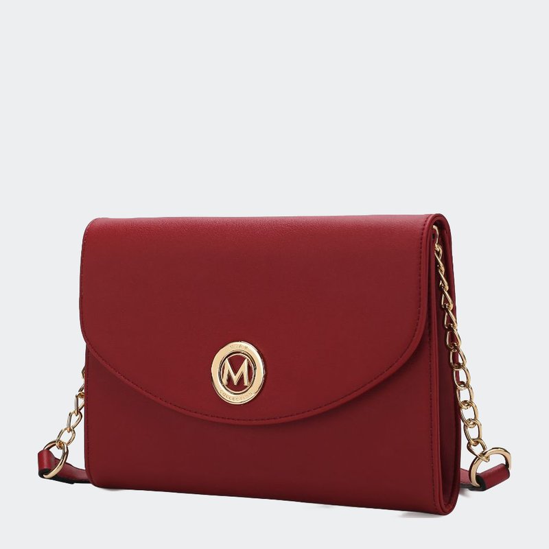 Mkf Collection By Mia K Andra Vegan Leather Women's Crossbody Bag In Red