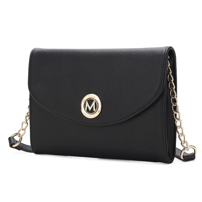 Mkf Collection By Mia K Andra Vegan Leather Women's Crossbody Bag In Black