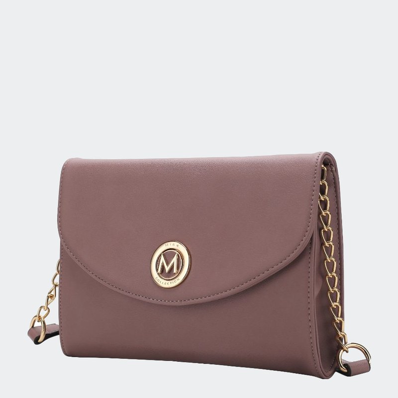 Mkf Collection By Mia K Andra Vegan Leather Women's Crossbody Bag In Pink