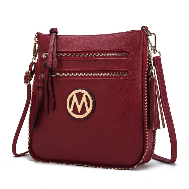 Mkf Collection By Mia K Angelina Expendable Crossbody Handbag In Red