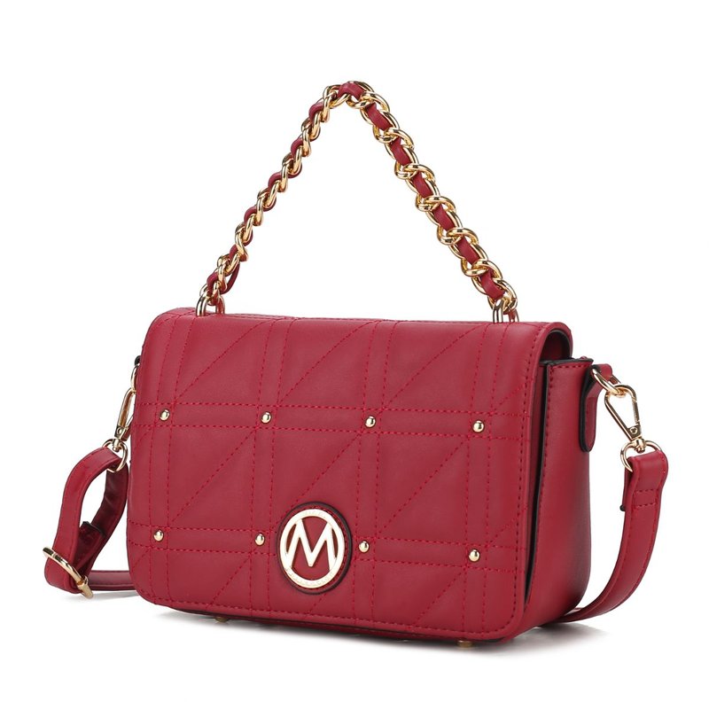Mkf Collection By Mia K Arabella Vegan Leather Women's Shoulder Bag In Red