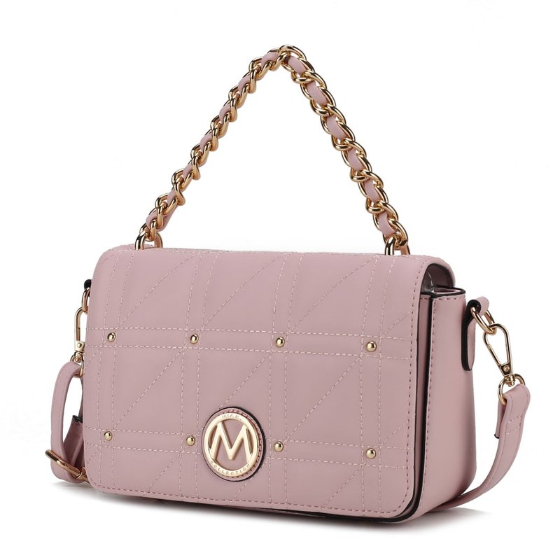 Mkf Collection By Mia K Arabella Vegan Leather Women's Shoulder Bag In Pink
