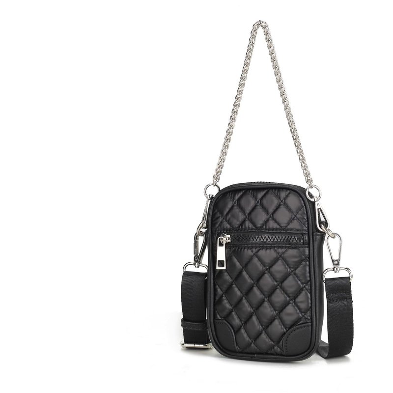 Mkf Collection By Mia K Betty Smartphone Crossbody Handbag In Black
