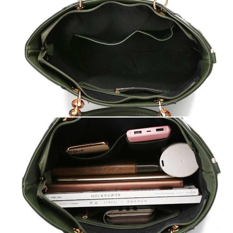 Shop Mkf Collection By Mia K Bonita Checker Tote Bag Handbag & Wallet Set In Orange