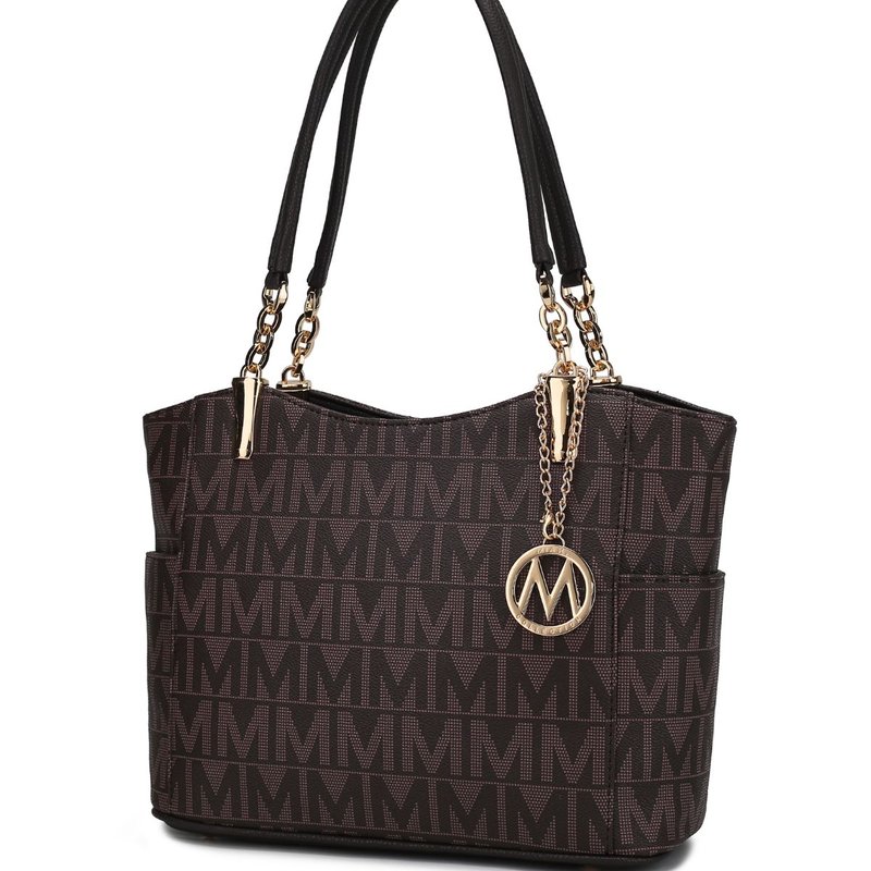 Mkf Collection By Mia K Braylee M Signature Tote Handbag In Brown