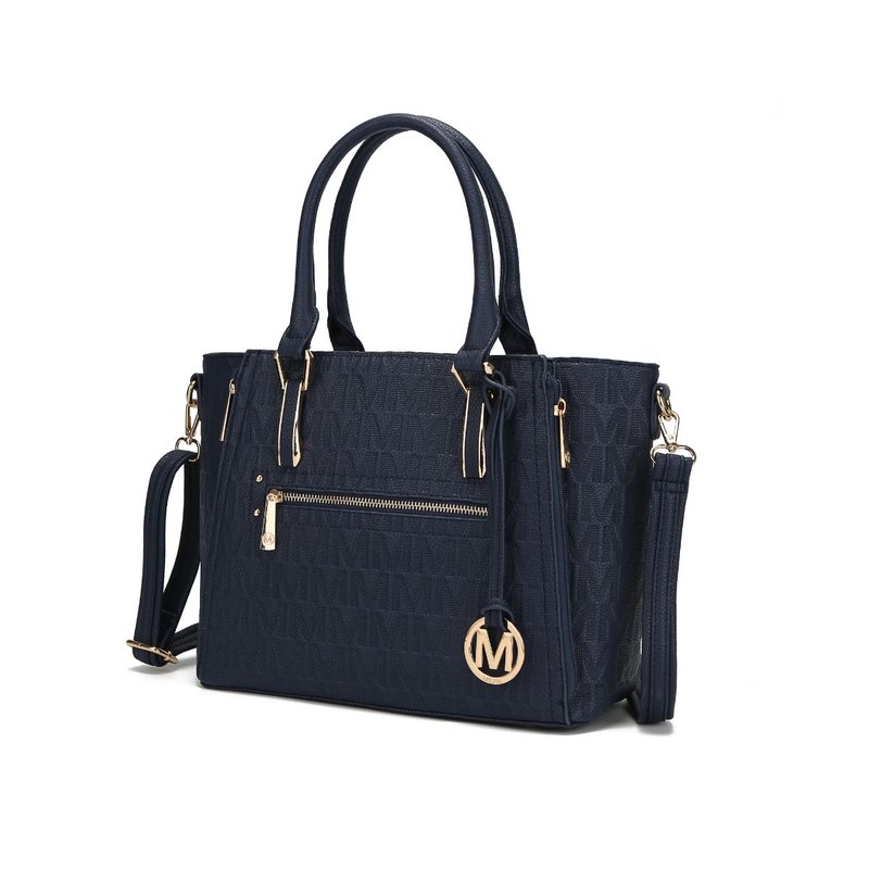 Mkf Collection By Mia K Cairo M Signature Satchel Bag In Blue
