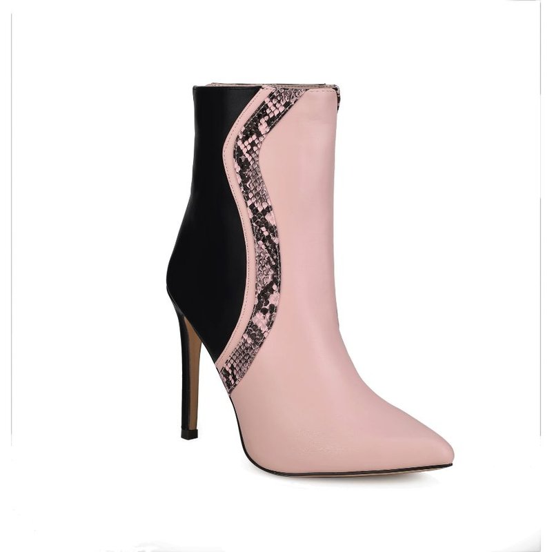 Mkf Collection By Mia K Celeste Ankle Boot In Pink