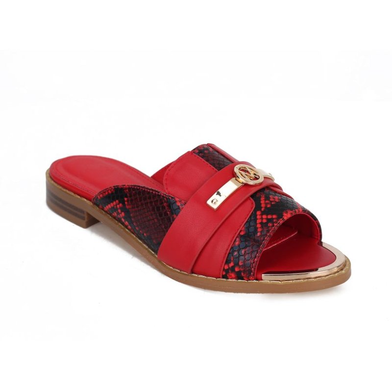 Mkf Collection By Mia K Celine Sandal In Red