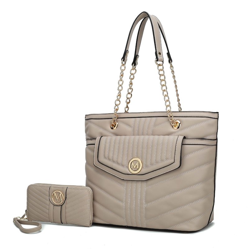 Mkf Collection By Mia K Chiari Tote Bag With Wallet In Brown