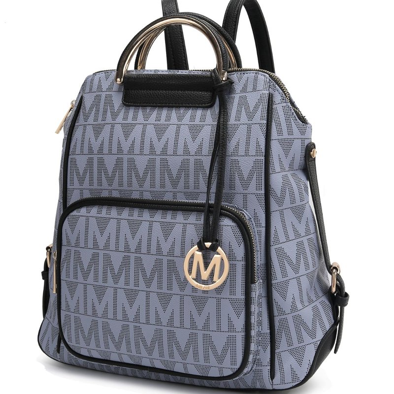 Mkf Collection By Mia K Cora Milan M Signature Trendy Backpack In Grey