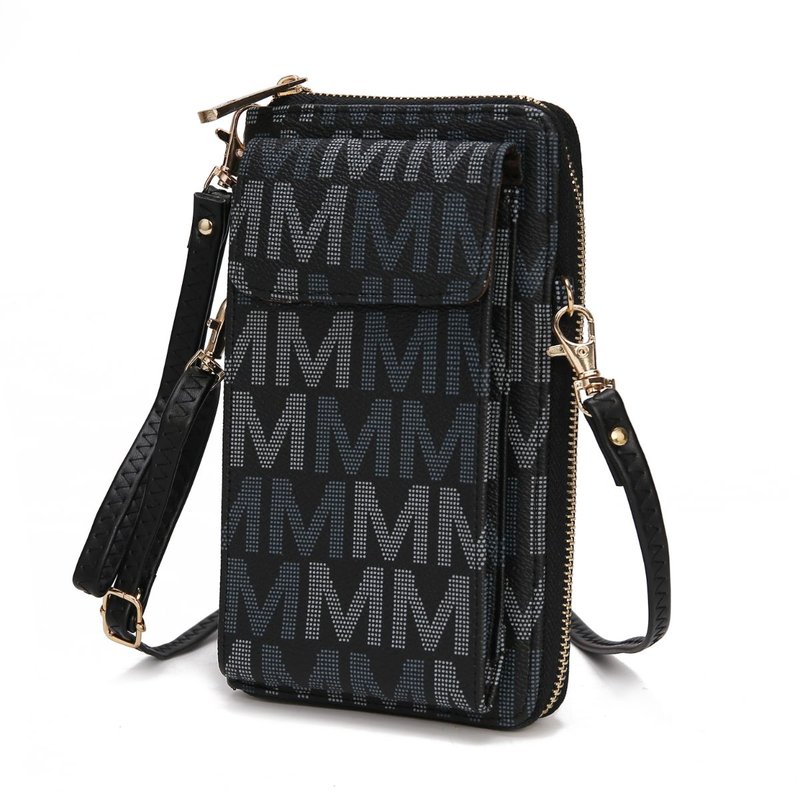 Mkf Collection By Mia K Cossetta 2 In 1 Cell Phone Crossbody Wristlet In Black