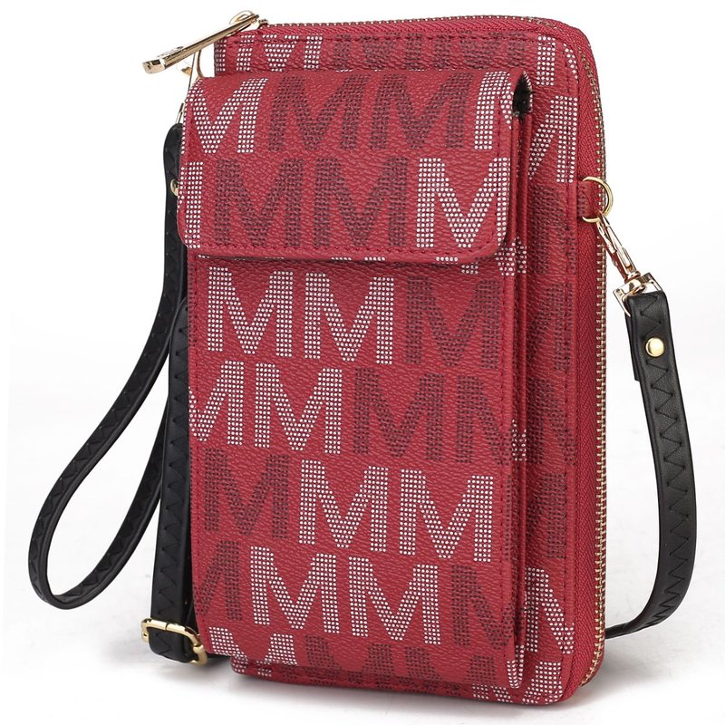 Mkf Collection By Mia K Cossetta 2 In 1 Cell Phone Crossbody Wristlet In Red