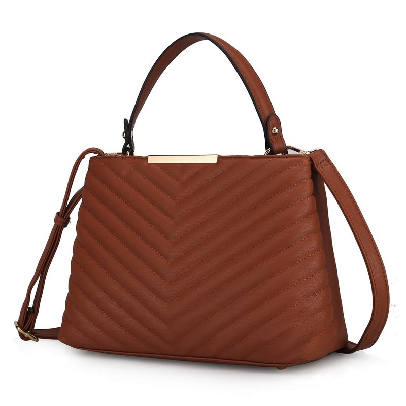 Mkf Collection By Mia K Dakota Satchel Handbag For Women's In Brown