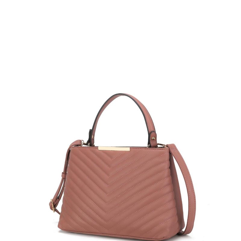 Shop Mkf Collection By Mia K Dakota Satchel Handbag For Women's In Pink