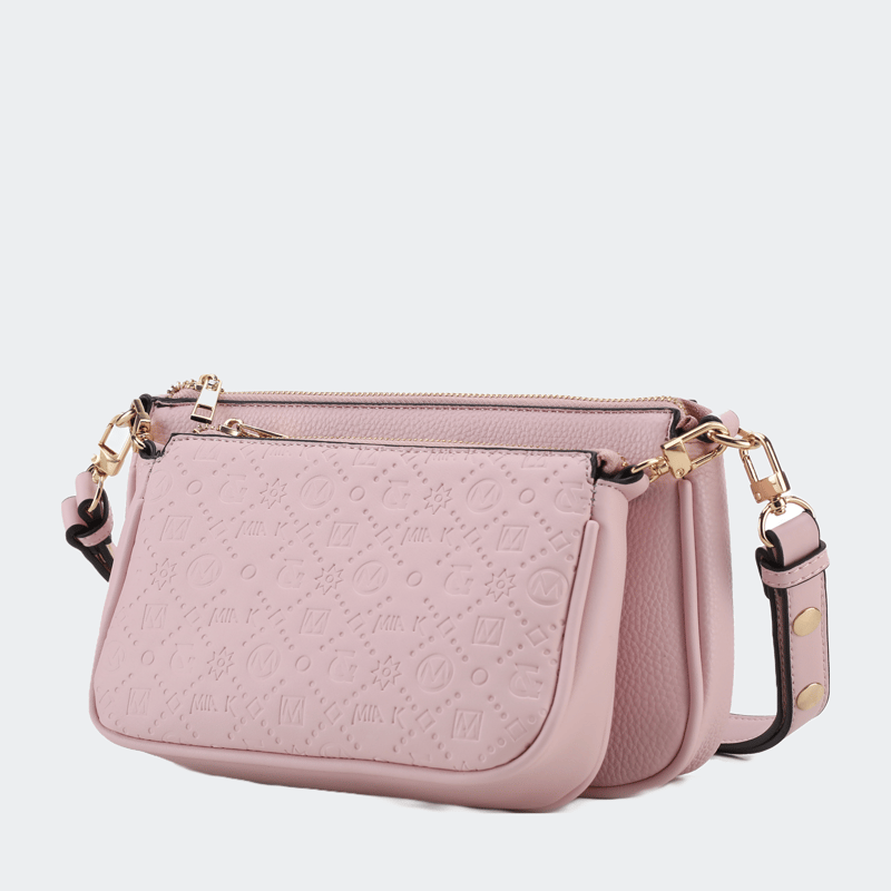 Mkf Collection By Mia K Dayla Vegan Leather Women's Shoulder Bag In Pink
