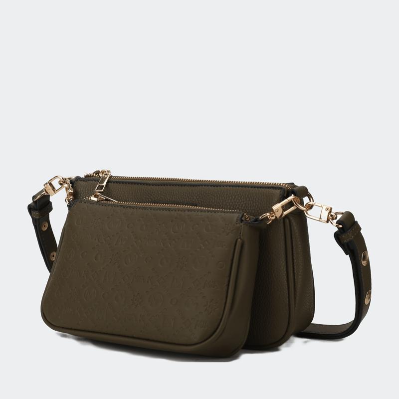 Mkf Collection By Mia K Dayla Vegan Leather Women's Shoulder Bag In Green
