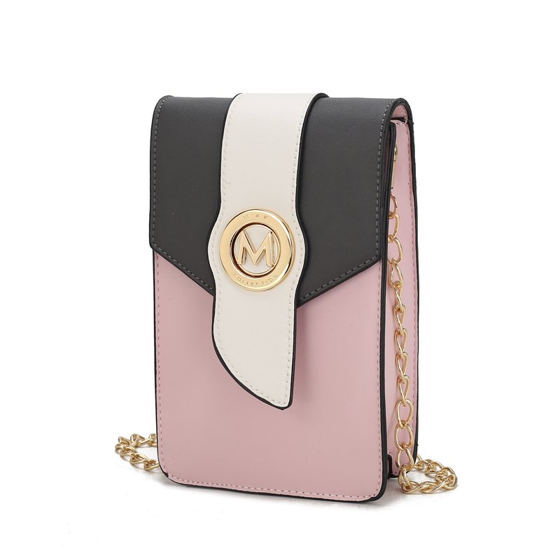 Mkf Collection By Mia K Dixie Vegan Leather Phone Crossbody Bag In Pink