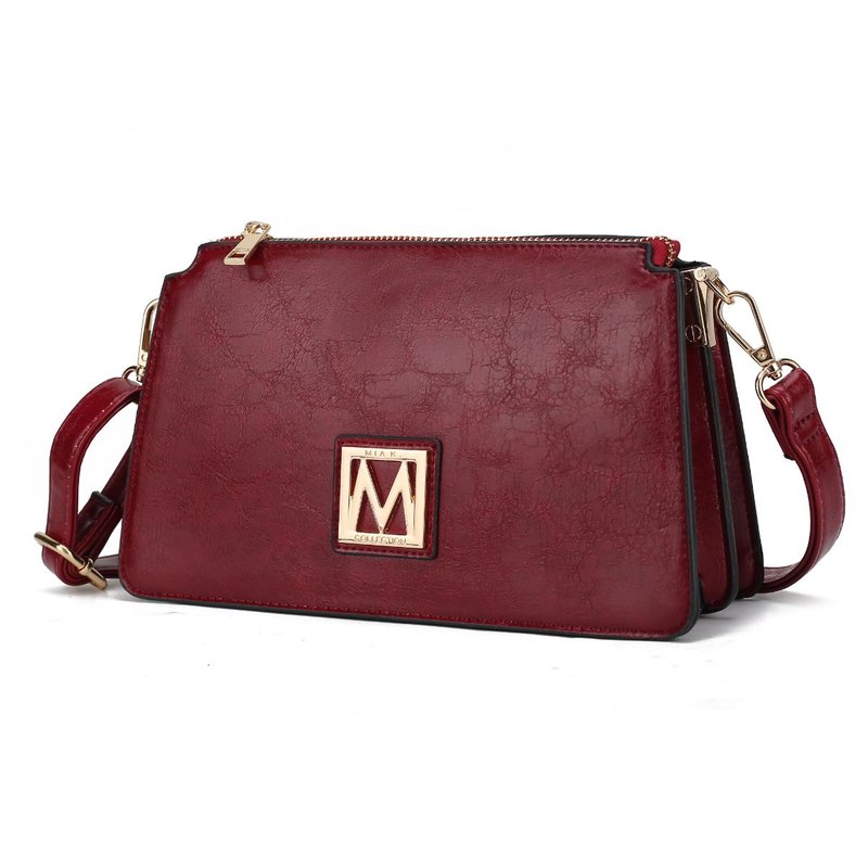 Mkf Collection By Mia K Domitila Vegan Leather Women Shoulder Bag In Red