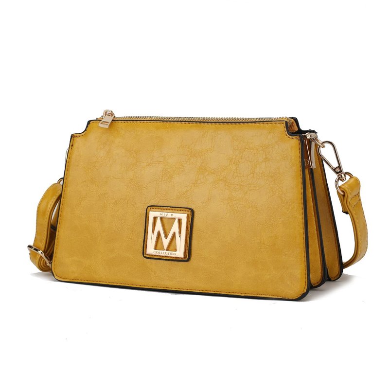 Mkf Collection By Mia K Domitila Vegan Leather Women Shoulder Bag In Yellow