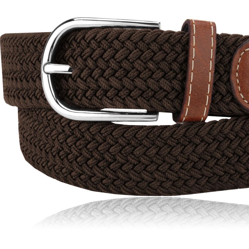 Mkf Collection By Mia K Elenis Braided Belt In Brown