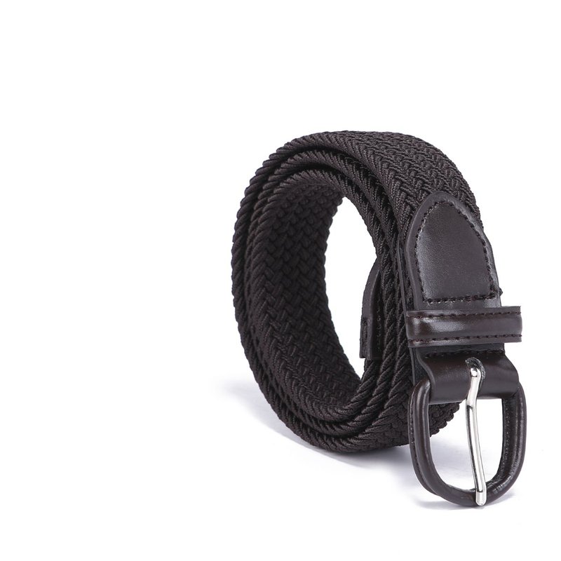 Mkf Collection By Mia K Elia Woven Adjustable Belt In Brown