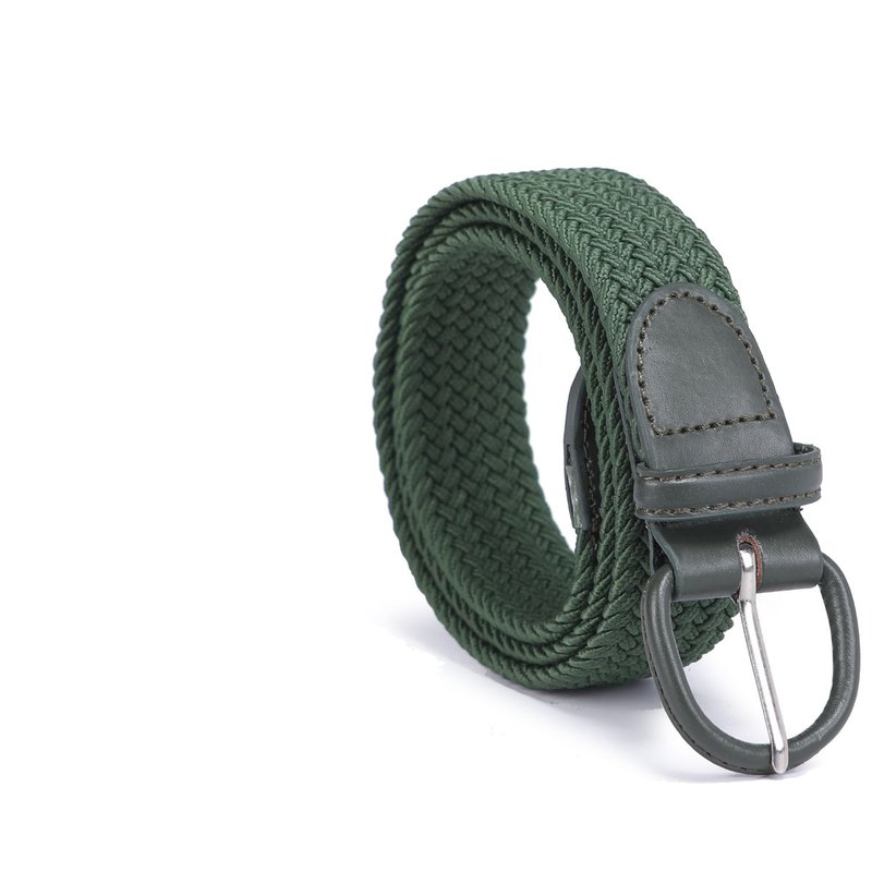 Mkf Collection By Mia K Elia Woven Adjustable Belt In Green
