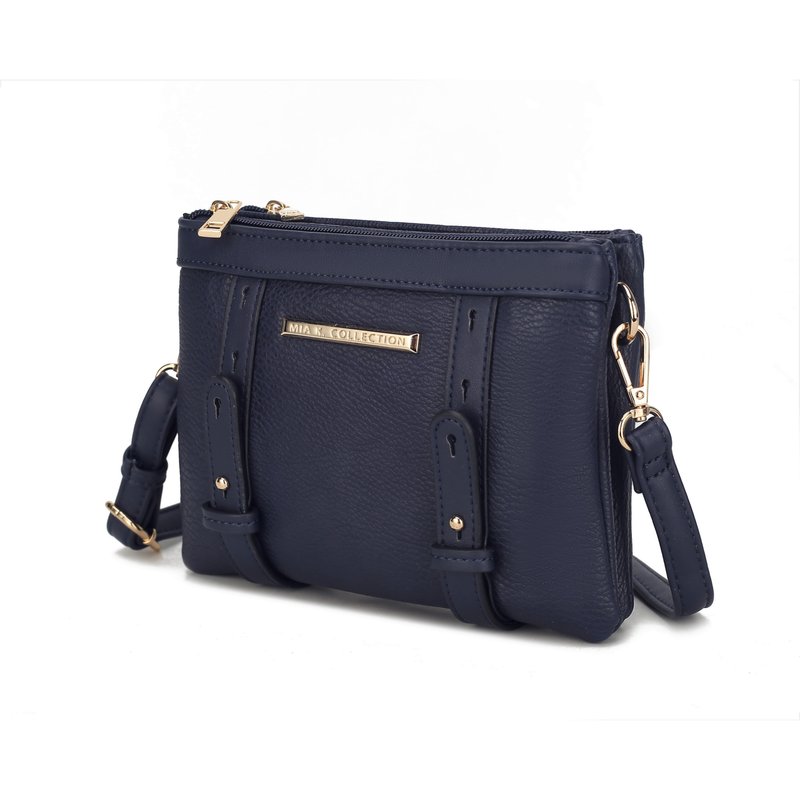 Mkf Collection By Mia K Elsie Multi Compartment Crossbody Bag In Blue