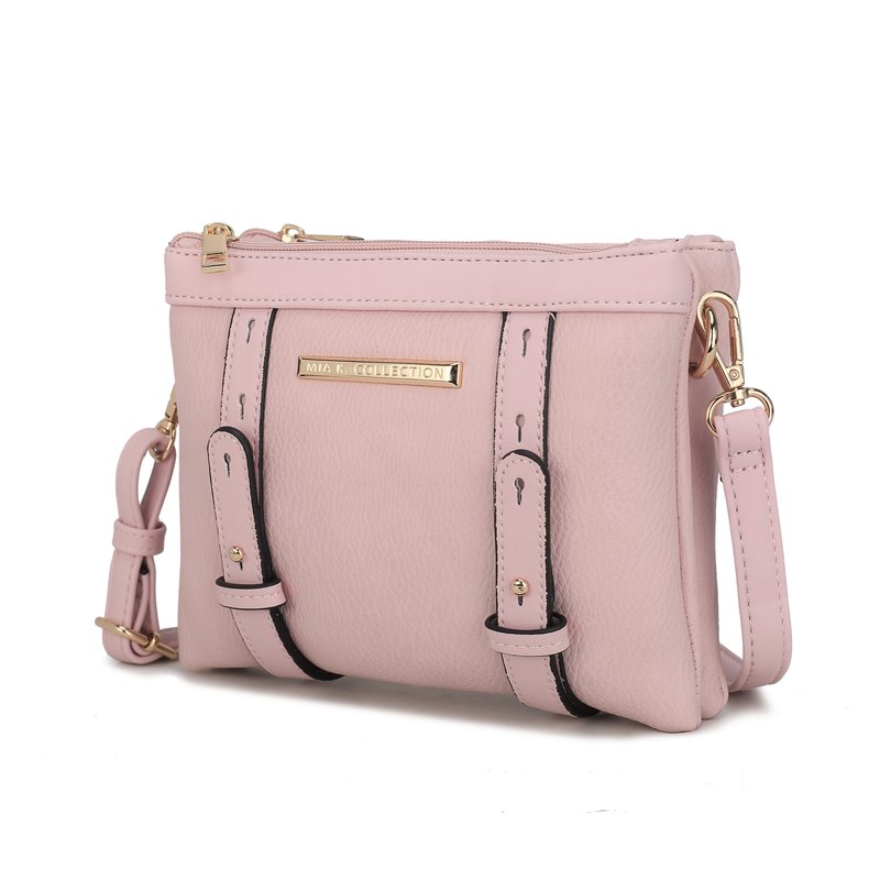 Mkf Collection By Mia K Elsie Multi Compartment Crossbody Bag In Pink