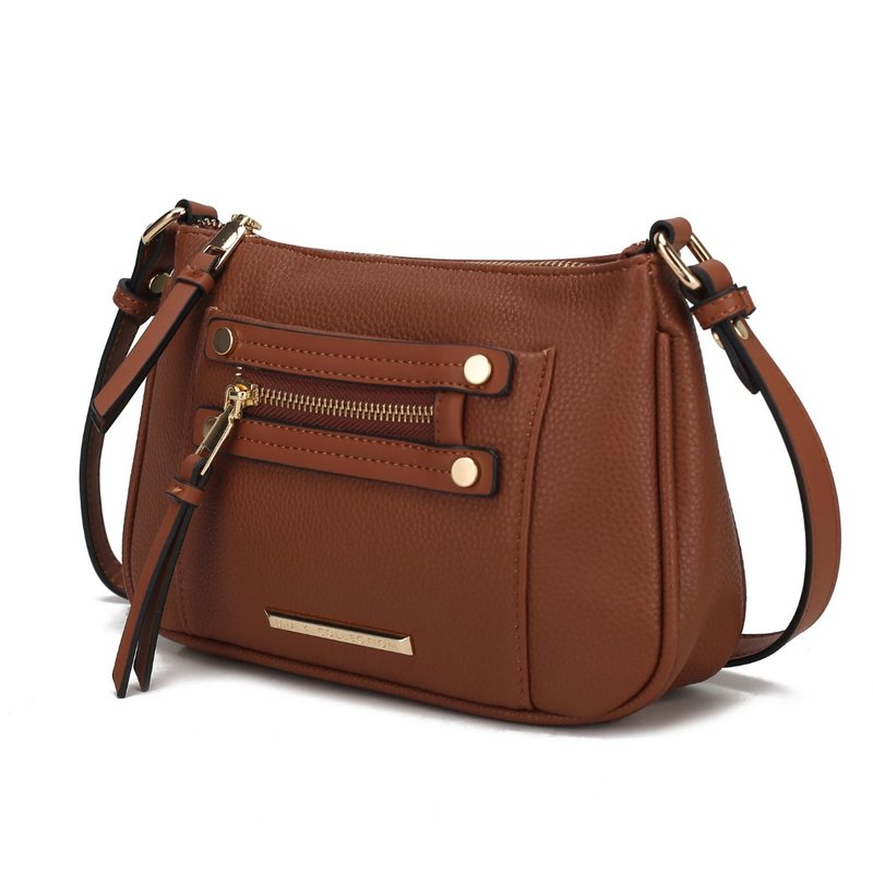 Mkf Collection By Mia K Essie Crossbody Handbag Vegan Leather Women In Brown