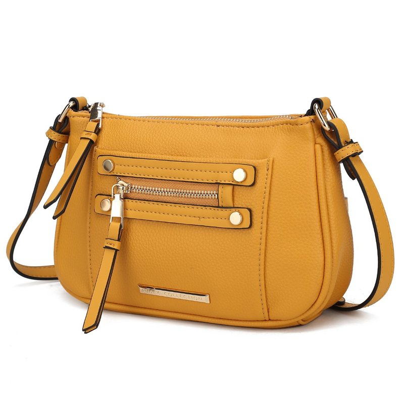 Mkf Collection By Mia K Essie Crossbody Handbag Vegan Leather Women In Yellow