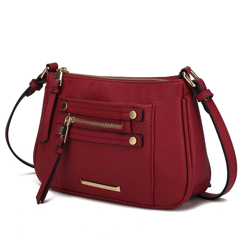 Mkf Collection By Mia K Essie Crossbody Handbag Vegan Leather Women In Red