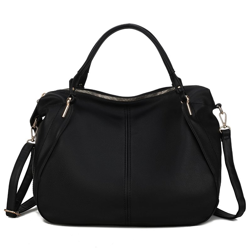 Mkf Collection By Mia K Fiorella Weekender Vegan Leather Women's Handbag In Black
