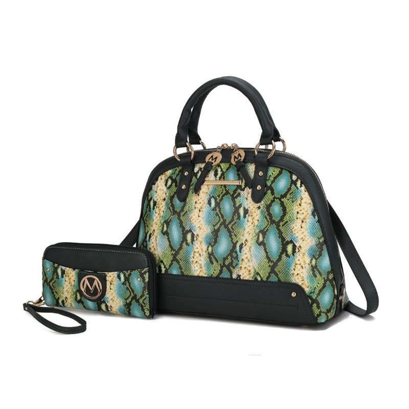 Mkf Collection By Mia K Frida Satchel And Wallet – 2 Pieces In Green