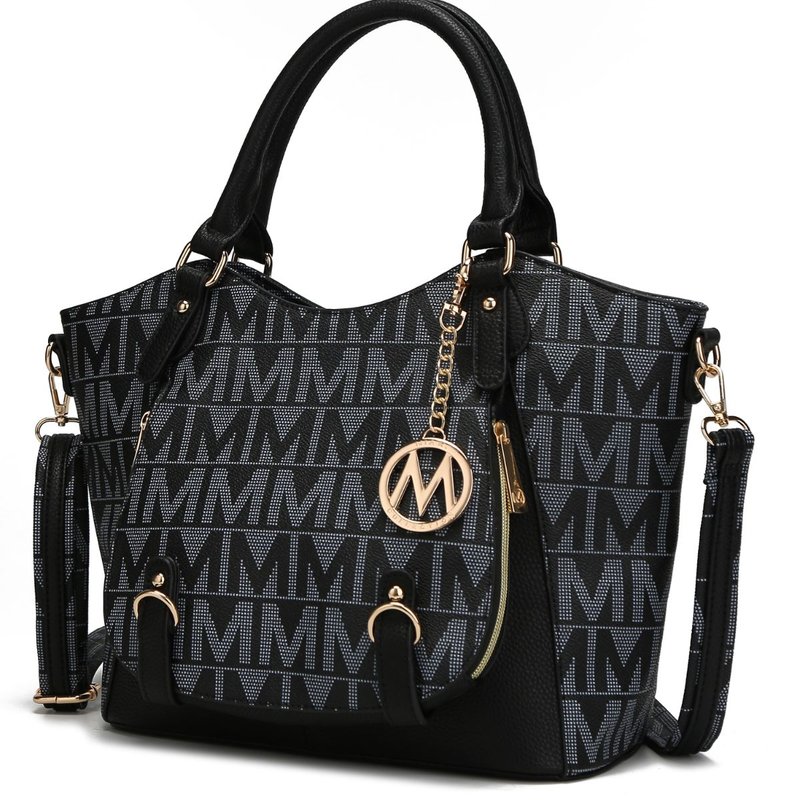 Mkf Collection By Mia K Fula Signature Satchel Bag In Black