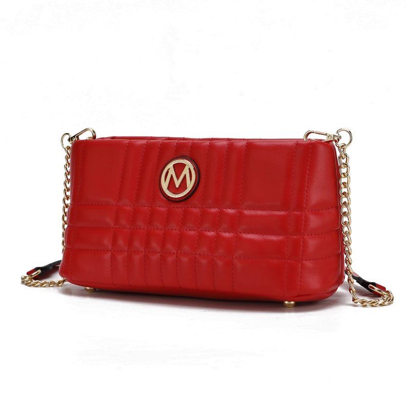 Mkf Collection By Mia K Giada Vegan Leather Women's Shoulder Bag In Red