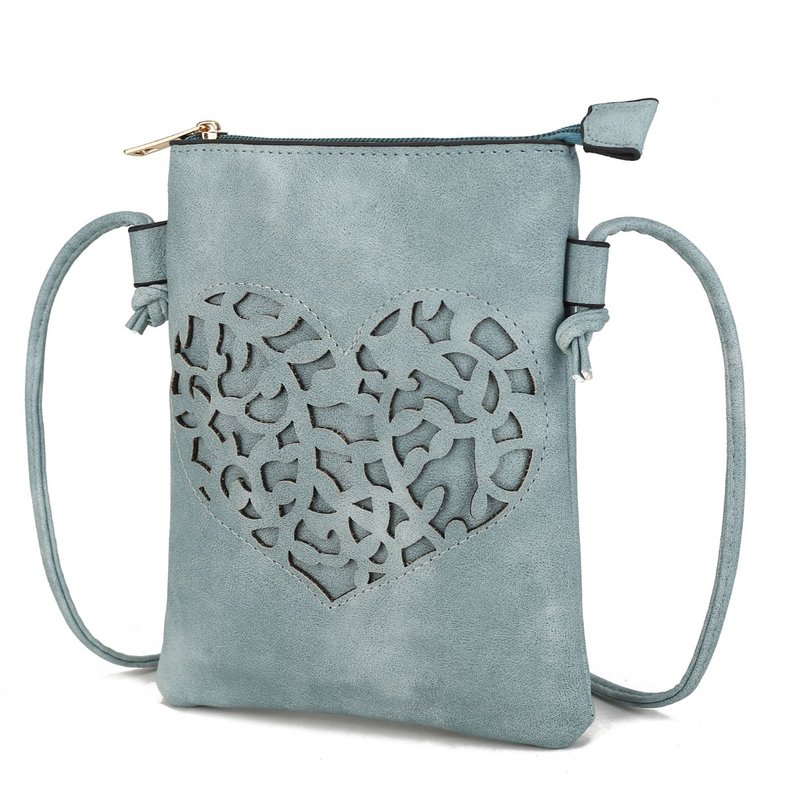 Mkf Collection By Mia K Heartly Crossbody Bag In Blue