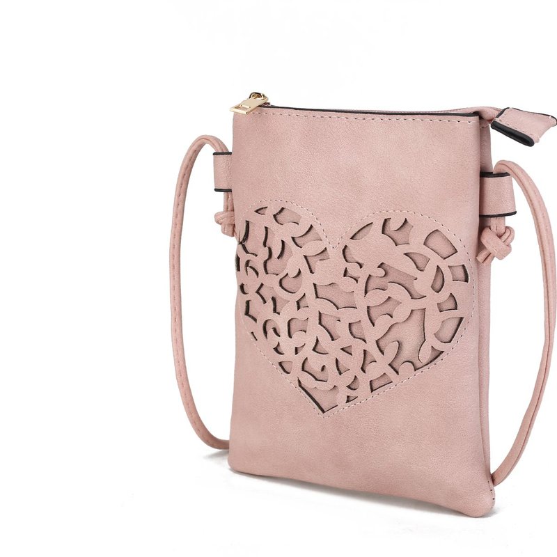 Mkf Collection By Mia K Heartly Crossbody Bag In Pink