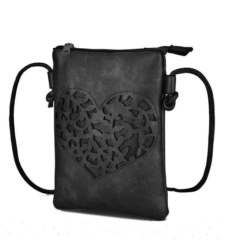 Mkf Collection By Mia K Heartly Crossbody Bag In Black