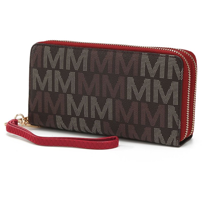 Mkf Collection By Mia K Hofstra M Signature Wallet Wristlet In Red