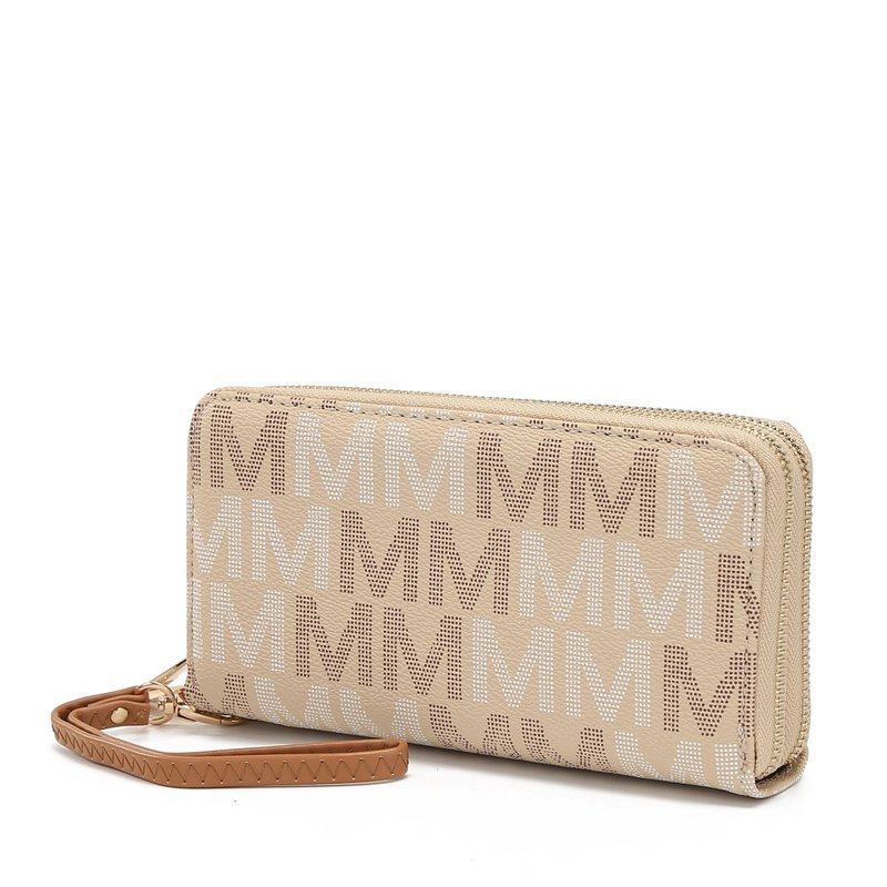 Mkf Collection By Mia K Hofstra M Signature Wallet Wristlet In Brown