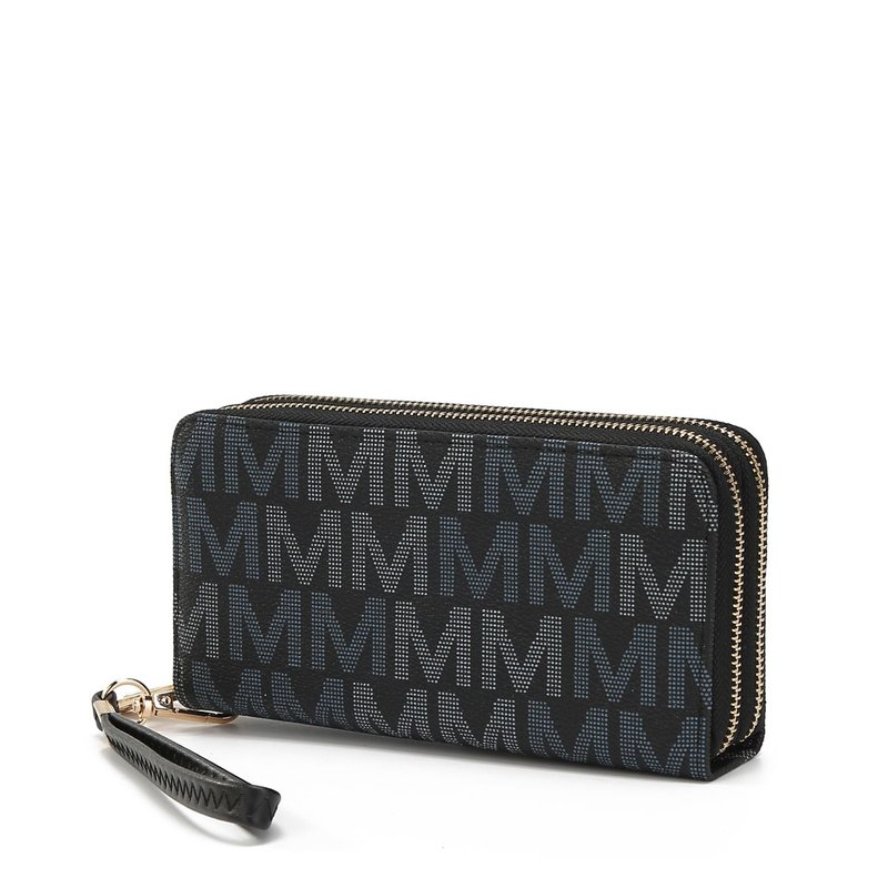 Mkf Collection By Mia K Hofstra M Signature Wallet Wristlet In Black