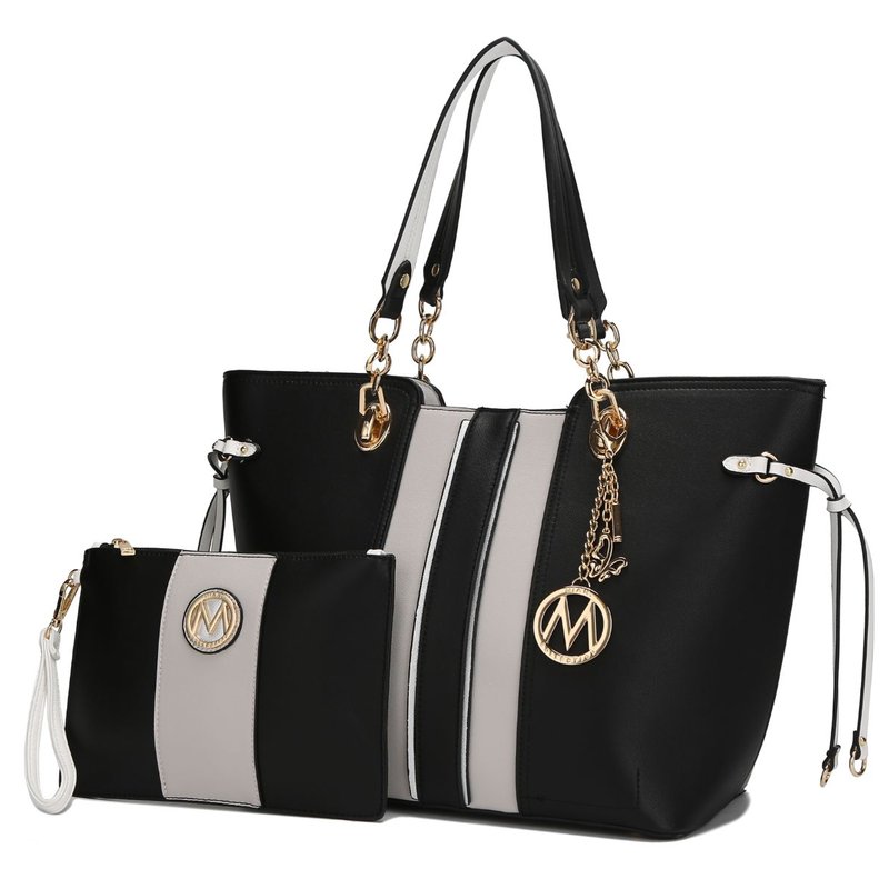 Mkf Collection By Mia K Holland Tote With Wristlet In Black