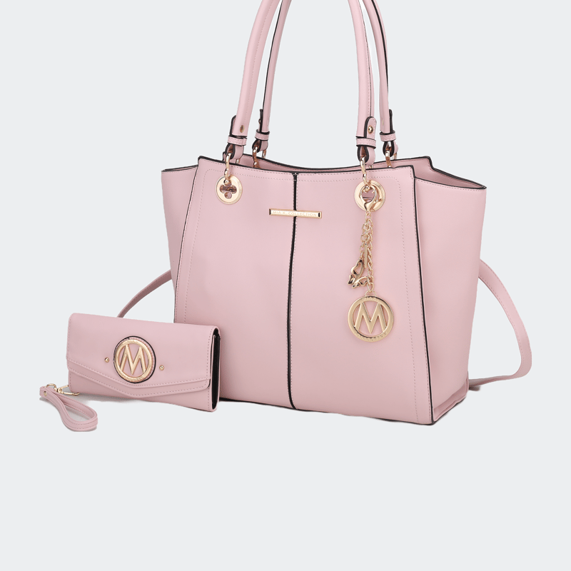 Mkf Collection By Mia K Ivy Vegan Leather Women's Tote Bag In Pink
