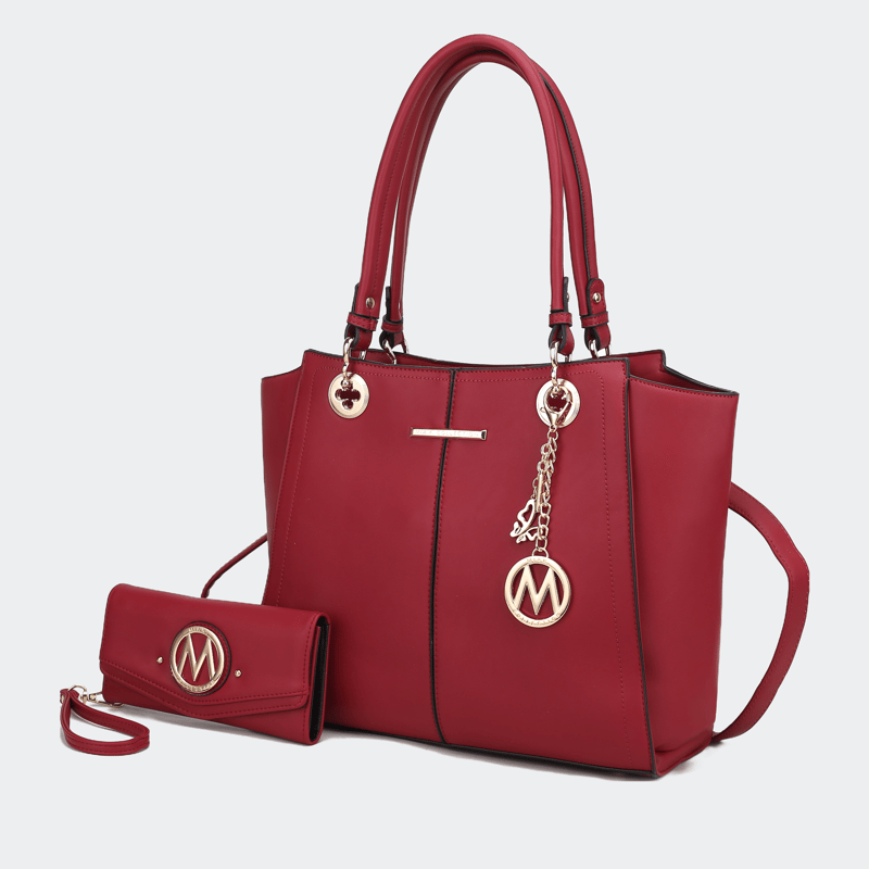 Mkf Collection By Mia K Ivy Vegan Leather Women's Tote Bag In Red