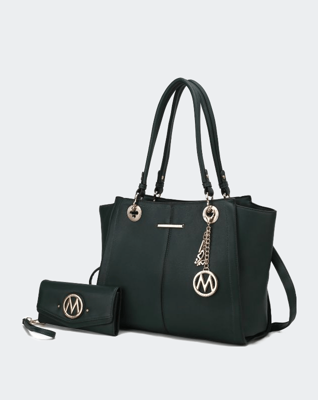 Mkf Collection By Mia K Ivy Vegan Leather Women's Tote Bag In Green