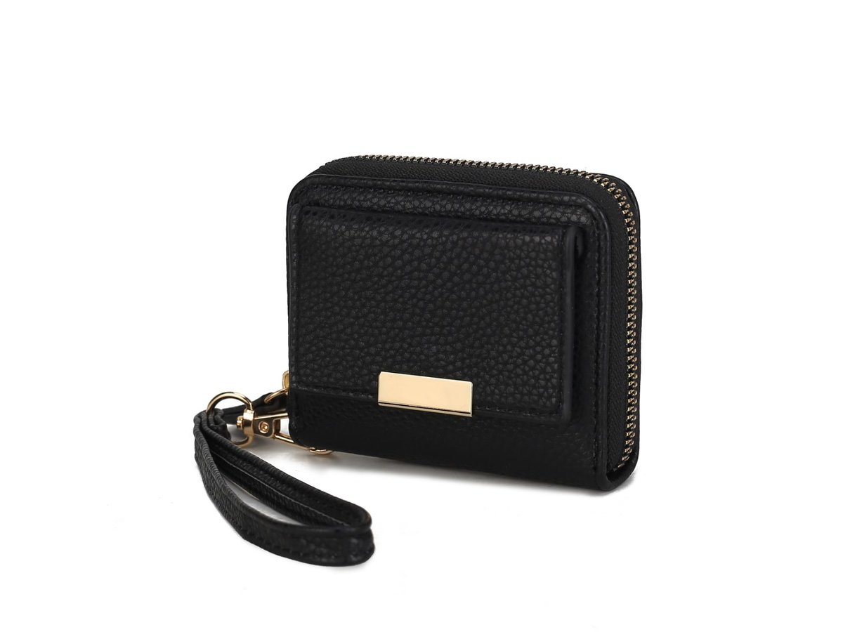 MKF Collection by Mia K Black Izzy Small Wallet - Card Slots