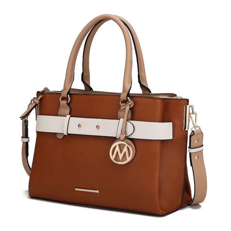 Mkf Collection By Mia K Jamie Satchel Handbag For Women's In Brown