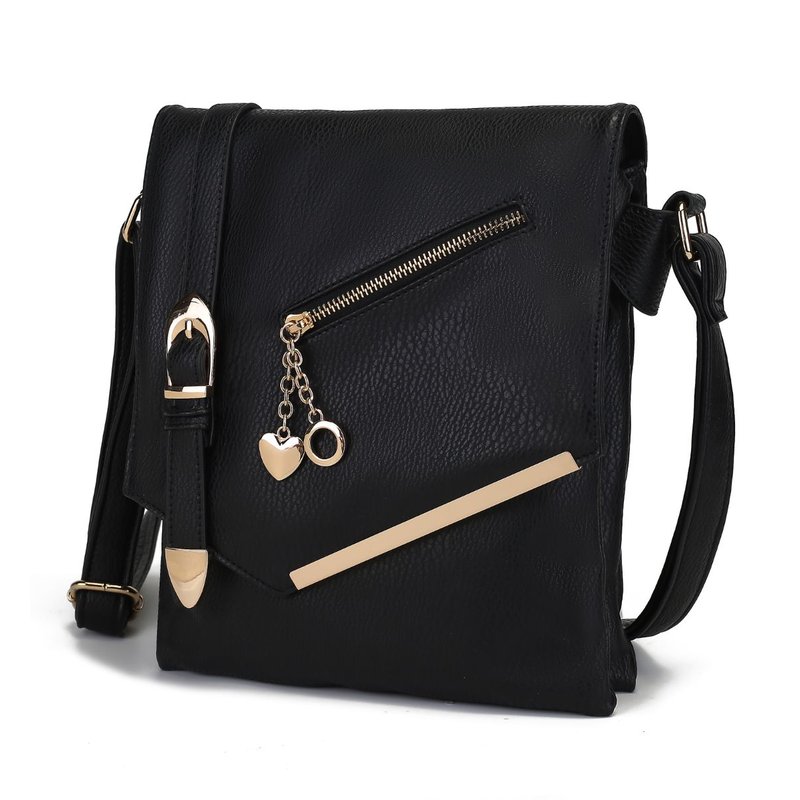 Mkf Collection By Mia K Jasmine Vegan Leather Women's Crossbody Bag In Black