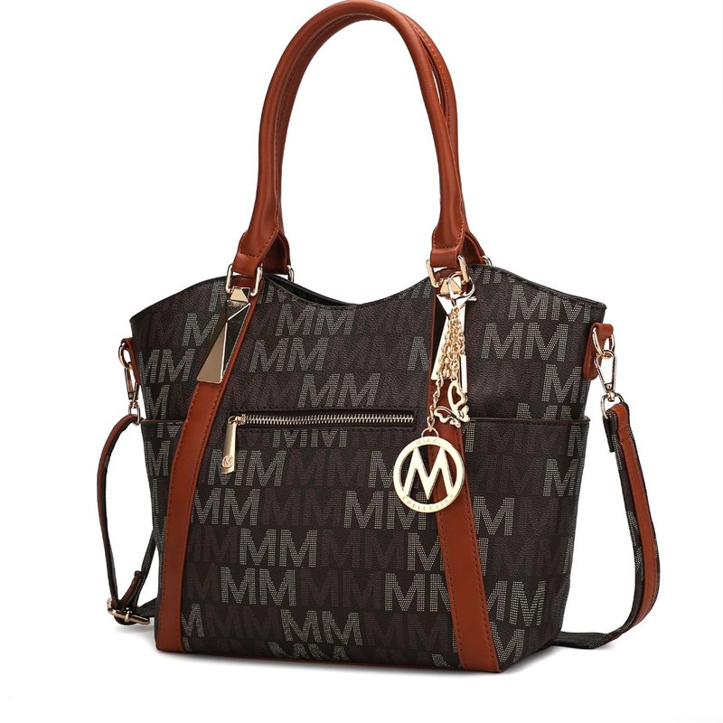 Mkf Collection By Mia K Jeneece M Signature Tote Bag In Brown